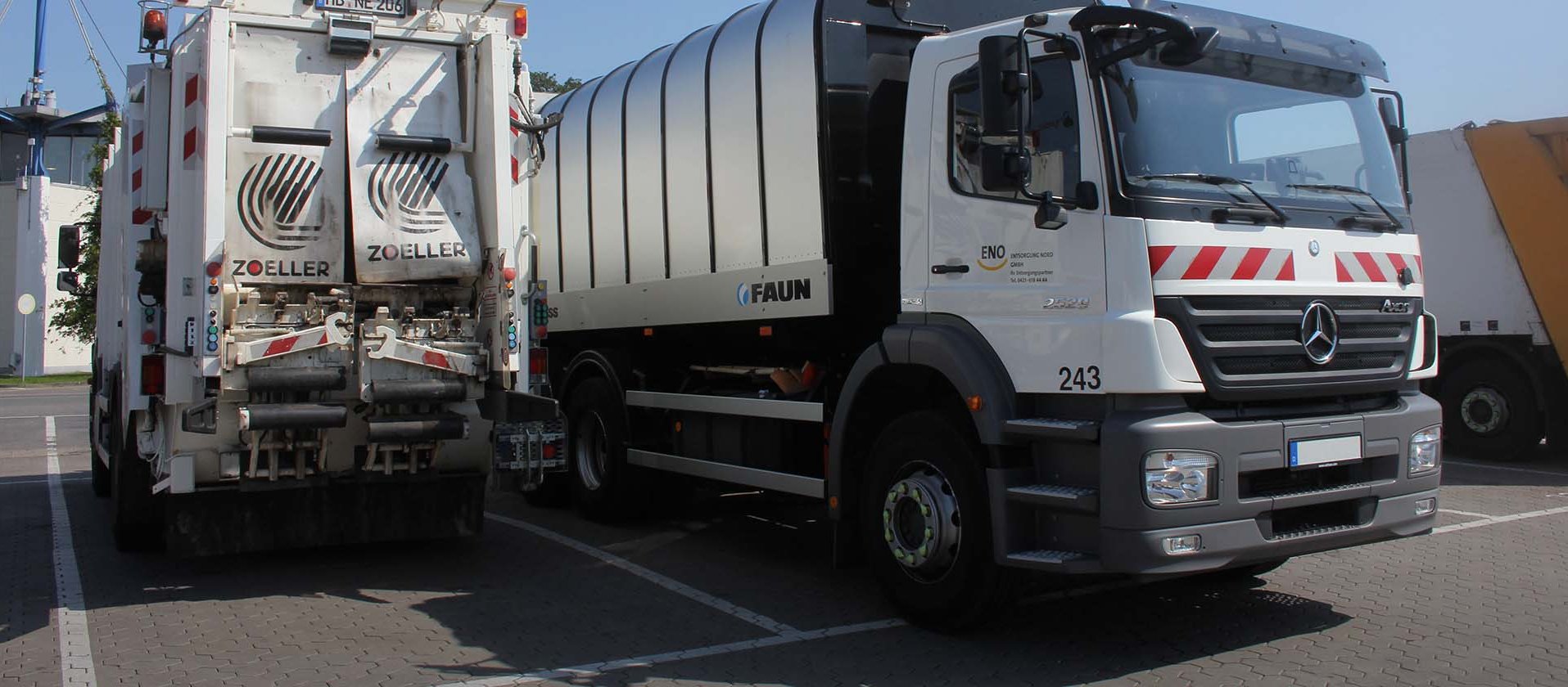 Rubbish truck from Bremer waste management