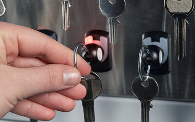 Armoire à clés keyTags LED rouge