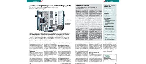 Übersicht Artikel proxSafe Managementsysteme
