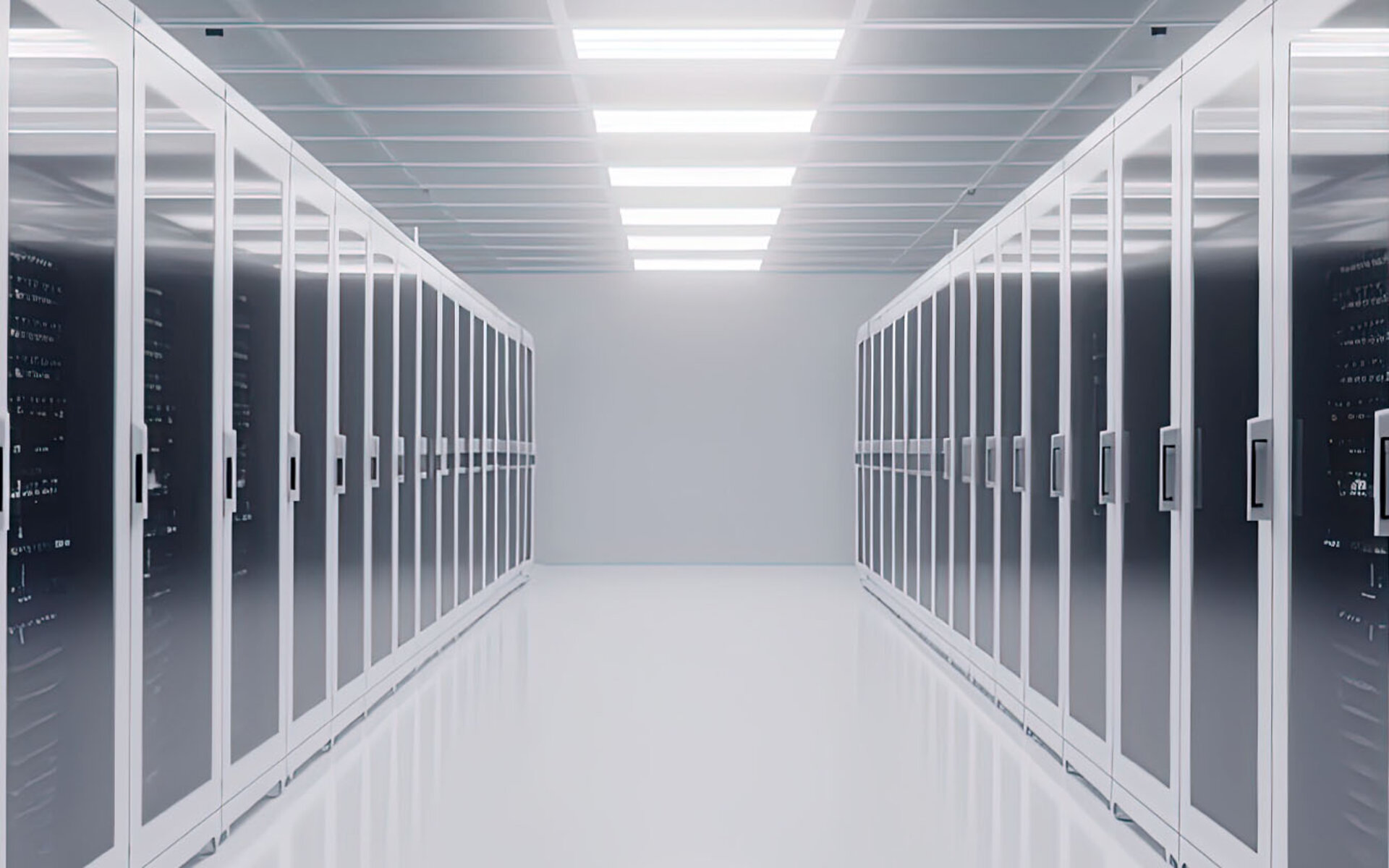 Salle d'un centre de données