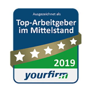 Yourfirm Top Arbeitgeber 2019 Auszeichnung