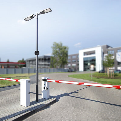  Parking lot entrance with TSU200 installed 