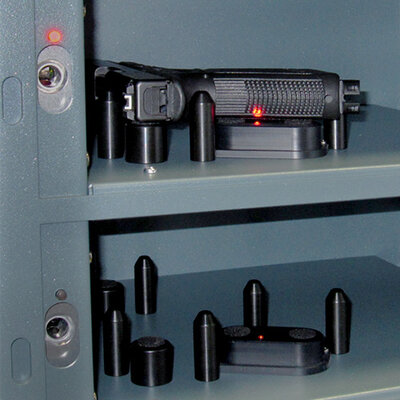 RFID Tagged handgun secured inside M Series Locker