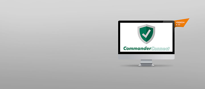 Commander Connect auf Computerbildschirm
